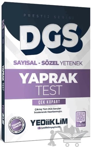 2026 DGS Prestij Serisi Sayısal Sözel Yetenek Çek Kopart Yaprak Test – Kolektif – Yediiklim Yayınları kitap kapağı