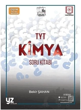 YZ YKS TYT Kimya Soru Kitabı – Bekir Şahan – YZ Yayınları kitap kapağı