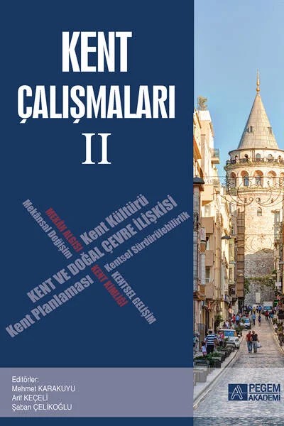 Kent Çalışmaları II – Mehmet Karakuyu, Arif Keçeli, Çağlar Kıvanç Kaymaz, Emre Özşahin – Pegem Akademi Yayıncılık kitap kapağı