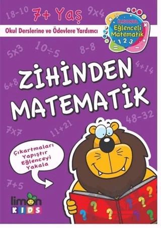 Zihinden Matematik - İlk Okul Eğlenceli Matematik – Kolektif – limonKIDS kitap kapağı
