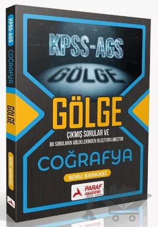 KPSS - AGS Gölge Coğrafya Soru Bankası – Kolektif – Paraf Akademi kitap kapağı
