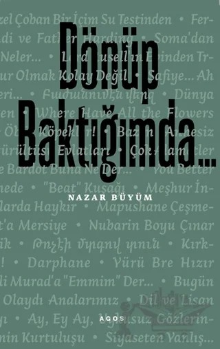 Dönüp Baktığımda... – Nazar Büyüm – Agos Yayınları kitap kapağı
