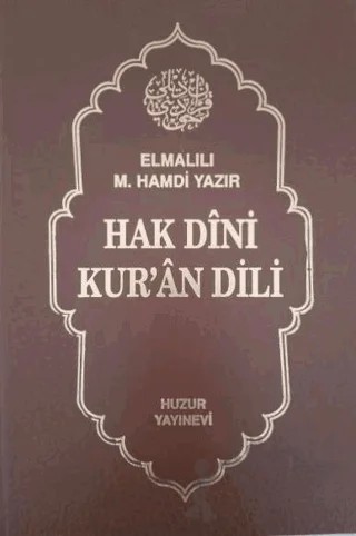Hak Dini Kur'an Dili Cilt: 9 – Elmalılı Muhammed Hamdi Yazır – Huzur Yayınevi kitap kapağı