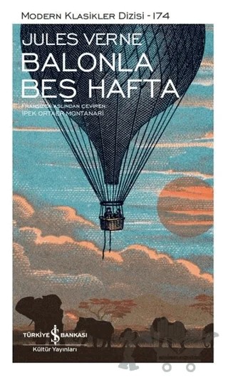Balonla Beş Hafta (Şömizli) – Jules Verne – İş Bankası Kültür Yayınları kitap kapağı