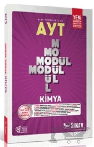 AYT Kimya Modül Modül Konu Anlatımlı – Kolektif – Sınav Yayınları kitap kapağı