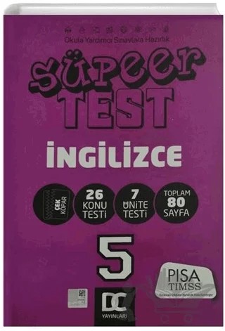 Doğru Cevap Yayınları 5. Sınıf İngilizce Süper Test Çek Kopar – Kolektif – ​Doğru Cevap Yayınları kitap kapağı