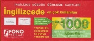 İngilizcede İlk 1000 Sözcük Kartları – Kolektif – Fono Yayınları kitap kapağı