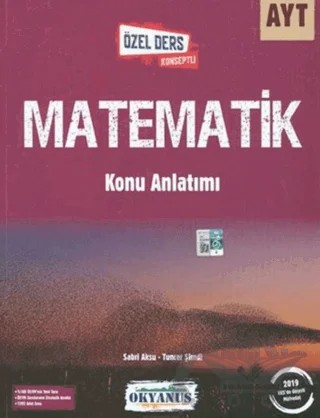 AYT Matematik Özel Ders Konseptli Konu Anlatımı – Sabri Aksu – Okyanus Yayınları kitap kapağı