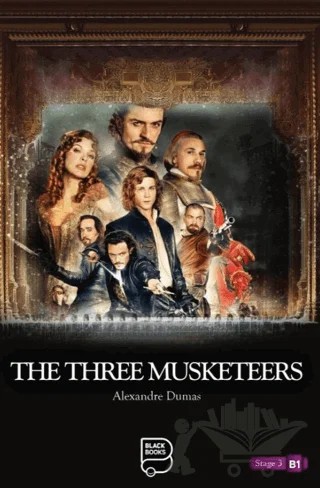 The Three Musketeers – Alexandre Dumas – Black Books kitap kapağı