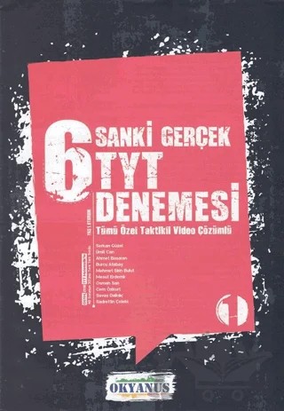 TYT 6 Sanki Gerçek Denemesi – Kolektif – Okyanus Yayınları kitap kapağı