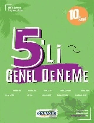 10. Sınıf 5'li Deneme – Gani Ertaş – Okyanus Yayınları kitap kapağı