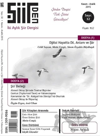Şiirden İki Aylık Şiir Dergisi Sayı: 32 Kasım - Aralık 2015 – Şiirden Yayıncılık kitap kapağı