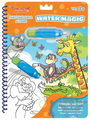 Hayvanlarla Alfabe - Yeni Water Magic – Kolektif – Yumurcak Yayınları kitap kapağı