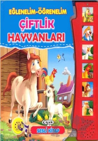 Eğlenelim Öğrenelim - Çiftlik Hayvanları – Kolektif – Çiçek Yayıncılık kitap kapağı