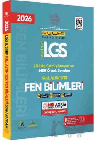 2026 8.Sınıf Full LGS Altın Seri FEN BİLİMLERİ MEB Çıkmış Soru Bankası Modüler Seti PDF/Video Çözüm – Kolektif – Karakutu Yayın kitap kapağı