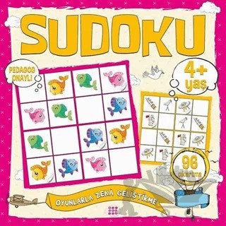 Çocuklar İçin Sudoku Çıkartmalı (4+ Yaş) – Kolektif – Dokuz Çocuk kitap kapağı
