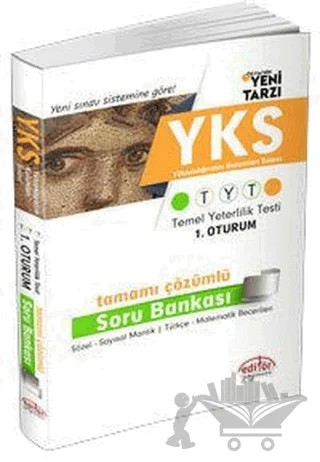 YKS Temel Yeterlilik Testi 1. Oturum Tamamı Çözümlü Soru Bankası – Kolektif – Editör Yayınevi kitap kapağı