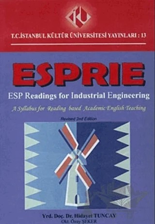 Esprie – Hidayet Tuncay – İstanbul Kültür Üniversitesi - İKÜ Yayınevi kitap kapağı