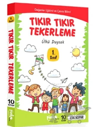 1. Sınıf Tıkır Tıkır Tekerleme (10 Kitap Takım) – Ülkü Duysak – Pinokyo Yayınları kitap kapağı