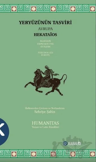 Yeryüzünün Tasviri Avrupa – Hekataios – Kabalcı Yayınevi - Doruk Yayınları kitap kapağı