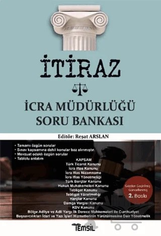 İtiraz İcra Müdürlüğü Soru Bankası – Reşat Arslan – Temsil Kitap kitap kapağı