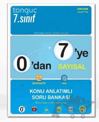 7. Sınıf 0'dan 7'ye Sayısal Konu Anlatımlı Soru Bankası – Kolektif – Tonguç Akademi kitap kapağı