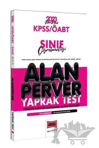 Yargı Yayınları 2023 KPSS ÖABT Sınıf Öğretmenliği Alanperver Yaprak Test – Kolektif – Yargı Yayınevi kitap kapağı