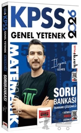 2026 KPSS Genel Yetenek Tamamı Çözümlü Matematik Soru Bankası – İlyas Güneş – Yargı Yayınevi kitap kapağı