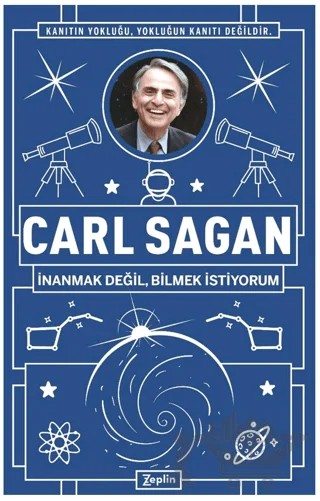 Carl Sagan : İnanmak Değil, Bilmek İstiyorum – Erkan Aslan – Zeplin Kitap kitap kapağı