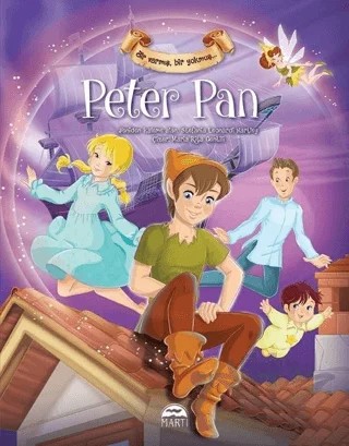 Bir Varmış Bir Yokmuş - Peter Pan – Stefania Leonardi Hartley – Martı Çocuk Yayınları kitap kapağı