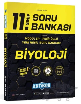 11. Sınıf Biyoloji Soru Bankası 2022 – Kolektif – Antikor Yayınları kitap kapağı