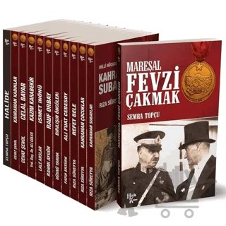 Atatürk ve Milli Mücadele Kütüphanesi Seti - 12 Kitap – Ali Güler, Cevat Şenol, Fatih Ertürk, Hüsnü Yamak, Lale Arslan, Rahmi Aygün, Rıza Süreyya, Semra Topçu, Tuba Emlek – Halk Kitabevi kitap kapağı