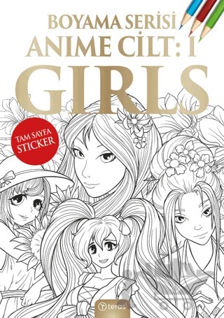 Anime Boyama Cilt I: Girls – Kolektif – Teras Kitap kitap kapağı