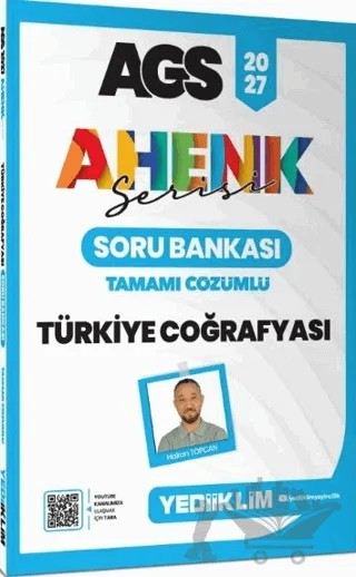 2027 MEB AGS Ahenk Serisi Türkiye Coğrafyası Tamamı Çözümlü Soru Bankası – Hakan Topcan – Yediiklim Yayınları kitap kapağı