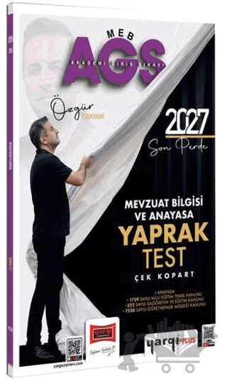 2027 MEB-AGS Mevzuat Bilgisi ve Anayasa Çek Kopart Yaprak Test – Özgür Özkınık – Yargı Yayınevi kitap kapağı