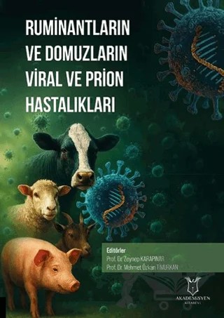 Ruminantların ve Domuzların Viral ve Prion Hastalıkları – Kolektif – Akademisyen Kitabevi kitap kapağı