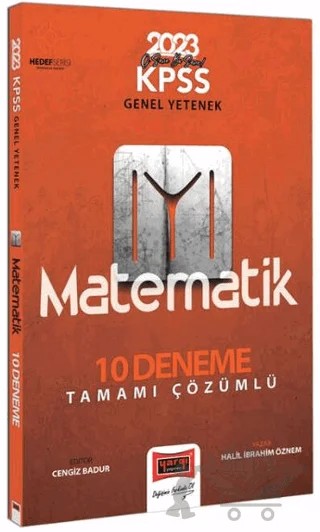 2023 KPSS Genel Yetenek Hedef IYI Serisi Matematik Tamamı Çözümlü 10 Deneme – İbrahim Özmen – Yargı Yayınevi kitap kapağı