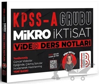 KPSS A Grubu Mikro İktisat Video Ders Notları – Kolektif – Benim Hocam Yayınları kitap kapağı