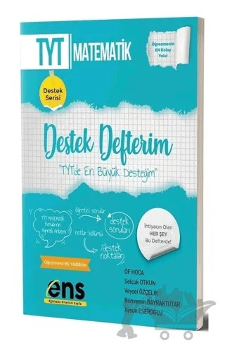 TYT Matematik Destek Defterim – Kolektif – ENS Yayınları kitap kapağı
