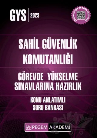 2023 GYS Sahil Güvenlik Komutanlığı Görevde Yükselme Konu Anlatımlı Soru Bankası – Kolektif – Pegem Akademi Yayıncılık kitap kapağı