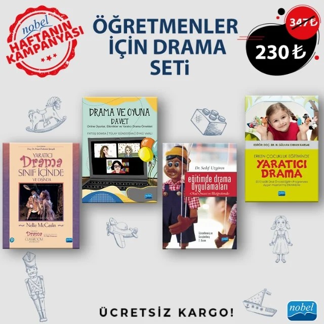 ÖĞRETMENLER İÇİN DRAMA SETİ – Nellie McCaslin, H. Gülhan Orhan Karsak, Fatoş Somsa, Tülay Gündoğan, Öykü Varlı, Sedef Uzgören – Haftanın Kampanyası kitap kapağı