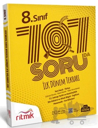 8. Sınıf 707 Soruda İlk Dönem Tekrarı – Kolektif – Ritmik Yayınları kitap kapağı