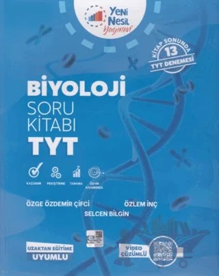 Yeni Nesil YKS TYT Biyoloji Soru Kitabı – Özge Özdemir Çifçi, Özlem İnç, Selcen Bilgi – Yeni Nesil Yayınevi kitap kapağı