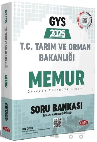 Tarım ve Orman Bakanlığı Memur GYS Soru Bankası - Karekod Çözümlü – Kolektif – Data Yayınları kitap kapağı