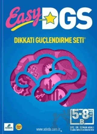 EASY DGS Dikkat Güçlendirme Seti 5-8 Yaş – Osman Abalı – Adeda Yayınları kitap kapağı