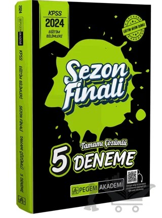 2024 KPSS Eğitim Bilimleri Sezon Finali Tamamı Çözümlü 5 Deneme – Kolektif – Pegem Akademi Yayıncılık kitap kapağı