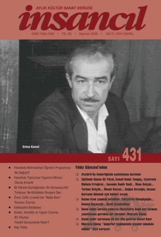 İnsancıl Aylık Kültür Sanat Dergisi Sayı: 431 Haziran 2026 – İnsancıl Dergisi Yayınları kitap kapağı