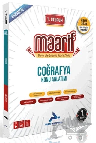 1. Oturum Maarif Coğrafya Konu Anlatımı 1. Kitap – Kolektif – Paraf Yayınları kitap kapağı