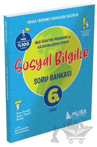 6. Sınıf Sosyal Bilgiler Soru Bankası – Bora Bayrak, Ali Aydoğan – Muba Yayınları kitap kapağı