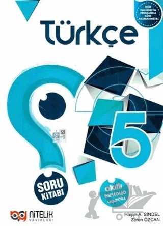 5. Sınıf Türkçe Soru Kitabı – Haşim Arda Sindel, Zeren Özcan – Nitelik Yayınları - Bayilik kitap kapağı